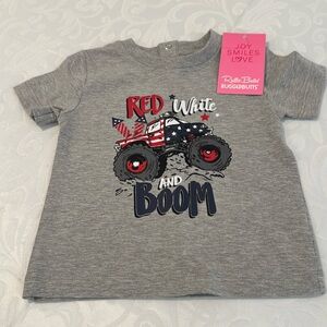 🌟3/$15🌟 Ruffle butts 4th of July Tee. 6-12 mo